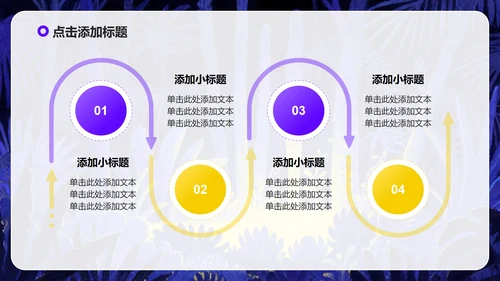 紫色卡通插画风大学生自我介绍PPT模板