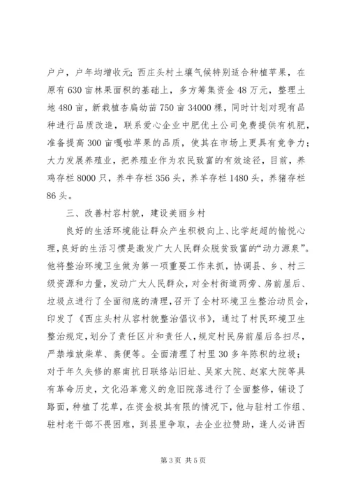 某村党支部书记先进事迹材料.docx