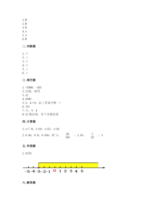 北师大版六年级下册数学期末测试卷精品带答案.docx