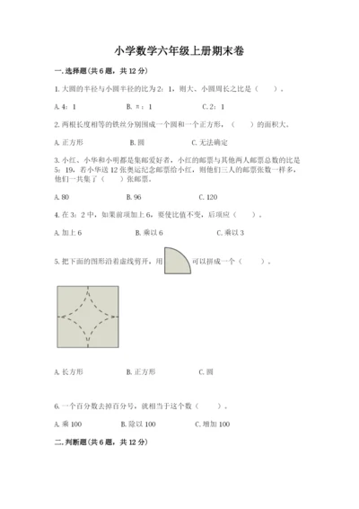 小学数学六年级上册期末卷完美版.docx