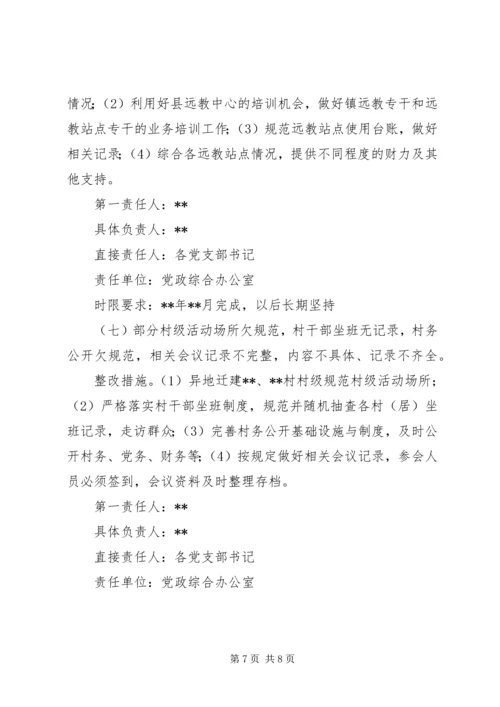 乡镇基层党建工作整改方案.docx