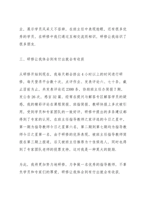 初中教师国培辅导心得.docx