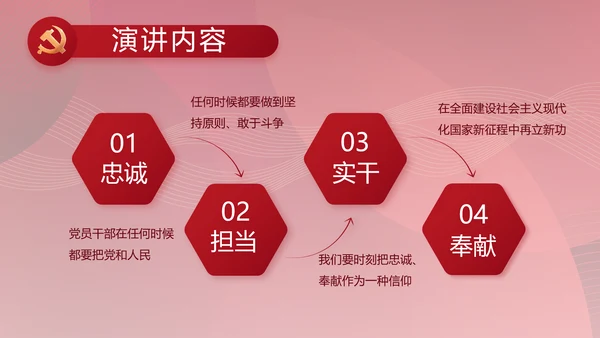 红色党建党支部工作总结汇报PPT党课