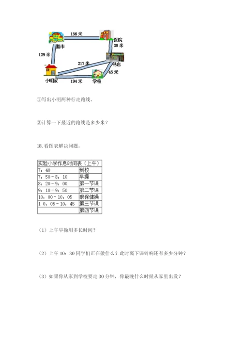 小学三年级数学应用题50道附参考答案【基础题】.docx