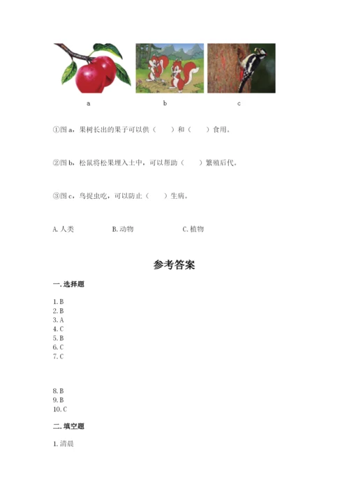 教科版二年级上册科学期末测试卷含答案（培优a卷）.docx