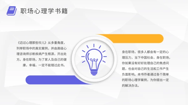 职场提升好书推荐通用PPT模板