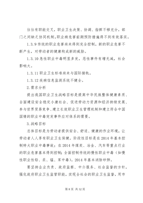 第一篇：我国职业病防治调研报告.docx