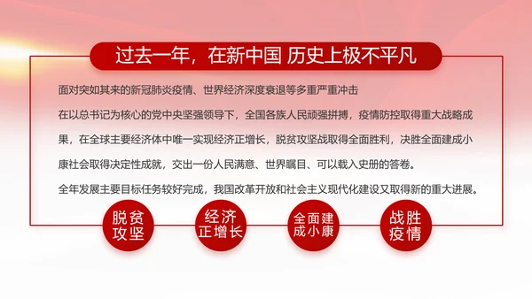 红色喜庆检查院工作汇报总结动态PPT模板