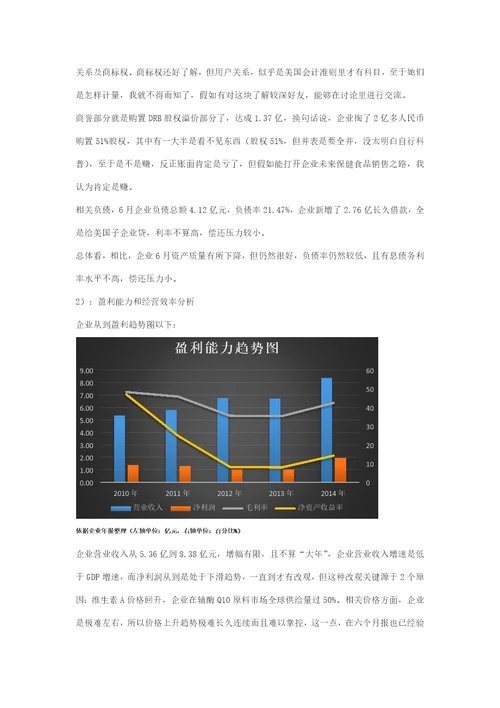 金达威分析报告样稿