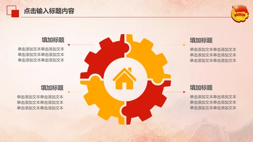 红色大气中国共青团团员工作汇报PPT