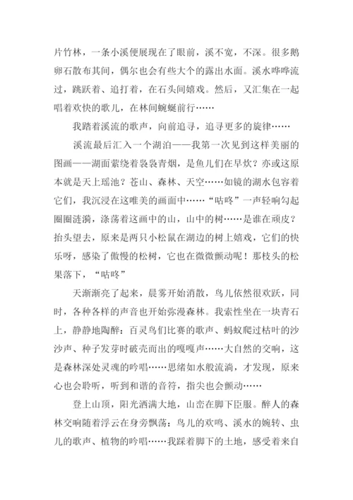 聆听自然作文800字.docx