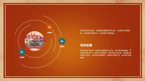 绿色橙色复古杂志风画册风通用PPT模板