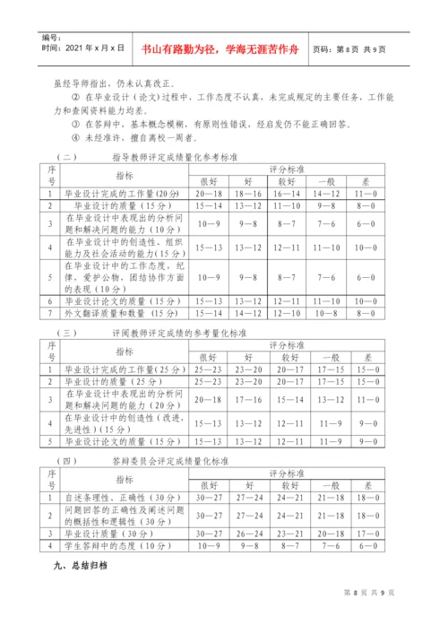 软微学院毕业设计论文管理办法汇编.docx