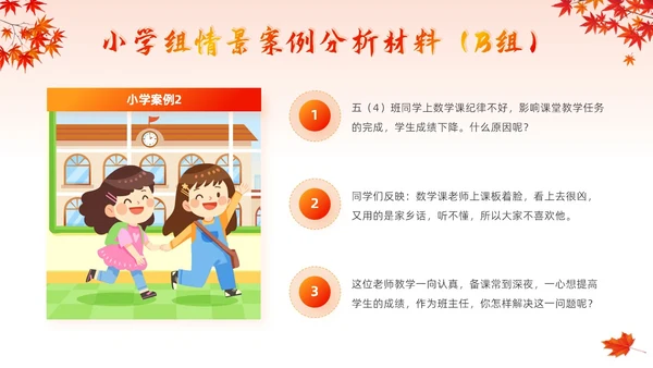 红色卡通班主任培训技能大赛学校竞赛主题活动颁奖典礼PPT模板班主任班主任培训