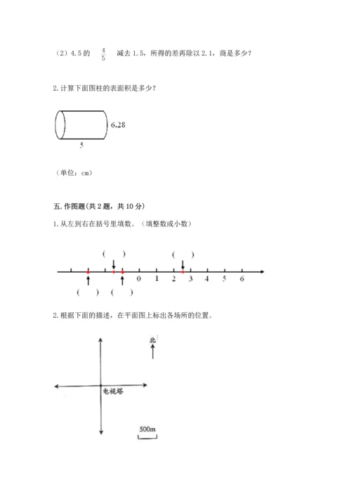 人教版六年级下册数学期末测试卷及答案【全国通用】.docx