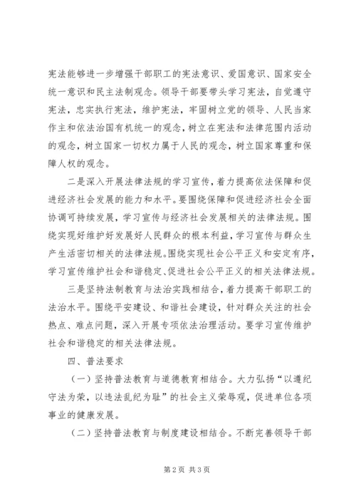 市民政局部门“六五”普法工作计划书.docx