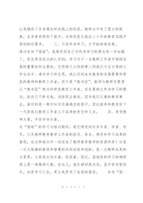 教师国培培训学习总结格式.docx