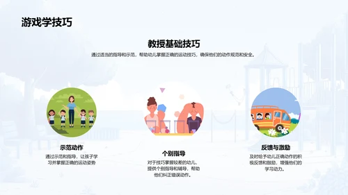 幼儿运动游戏教学法PPT模板
