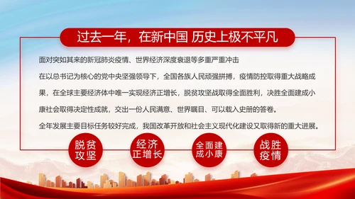 红色基层党建党支部年终述职报告PPT