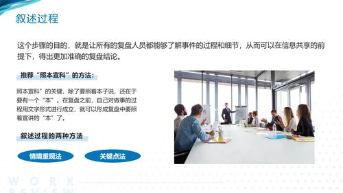 蓝色简约工作复盘工作总结PPT模板宣传PPT动态PPT