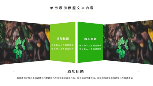 唯美绿色植物发芽植物生长敬畏生命PPT模板