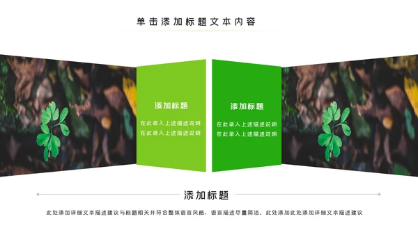 唯美绿色植物发芽植物生长敬畏生命PPT模板