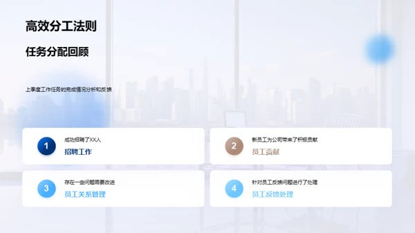 人资行政季度回顾