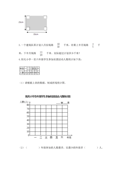 人教版五年级下册数学期末测试卷附答案【黄金题型】.docx