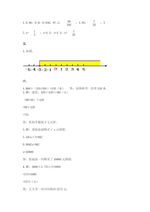苏教版数学小升初模拟试卷含答案（典型题）.docx