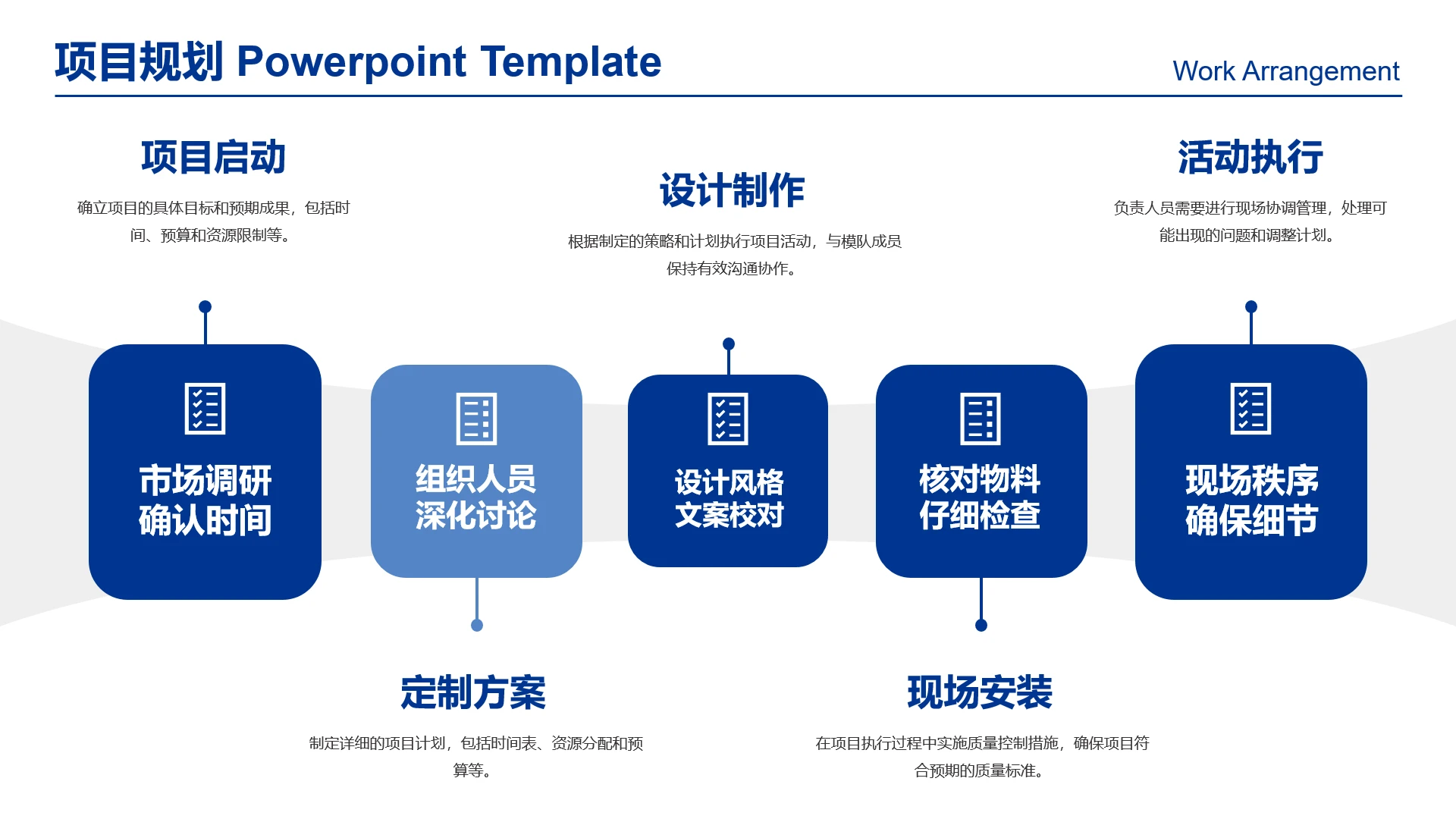 高级感工作汇报项目规划活动流程活动策划