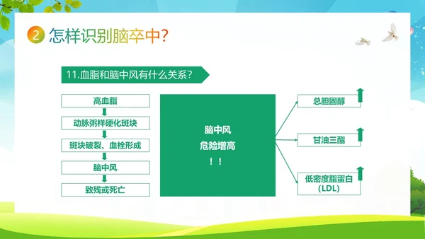 2023年脑卒中健康宣教脑中风预防急救知识PPT课件