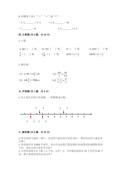 小学六年级下册数学期末卷含完整答案【精选题】.docx