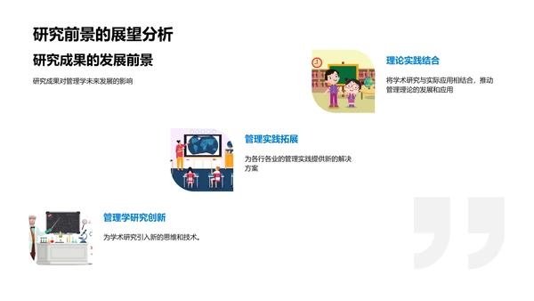 管理学研究答辩PPT模板