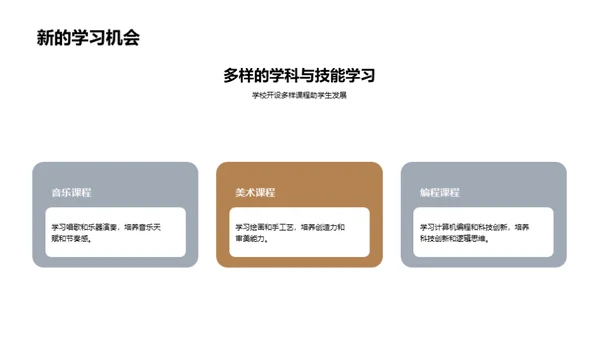 三年级新征程