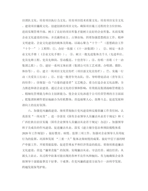 精编之集团党委工作计划书.docx
