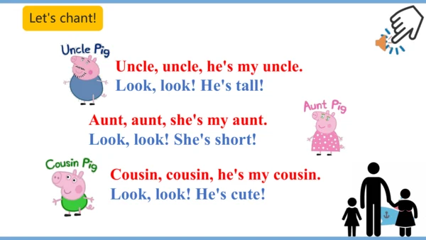 Unit 1 She’s my aunt story time课件(共29张PPT)