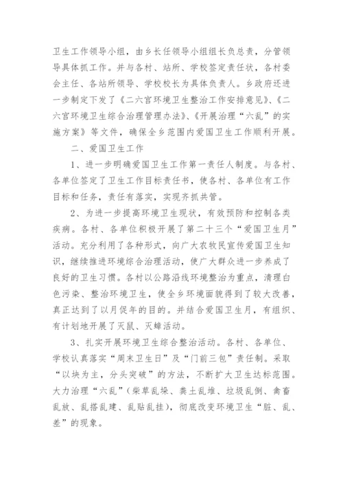 上半年爱国卫生工作总结.docx