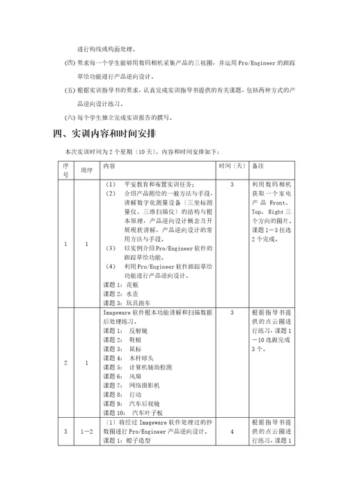 产品测绘与逆向设计实训指导书