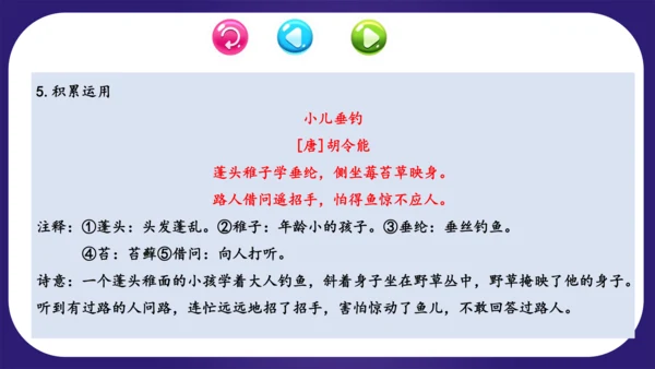 统编版2023-2024学年二年级语文上册单元复习第三单元（复习课件）-（含答案）
