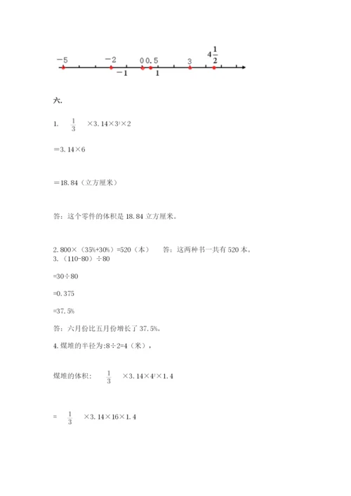 人教版数学六年级下册试题期末模拟检测卷（典优）.docx