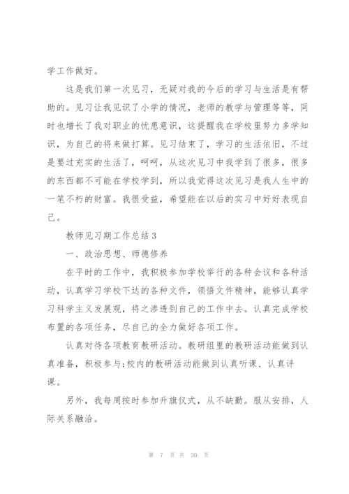 教师见习期工作总结10篇.docx