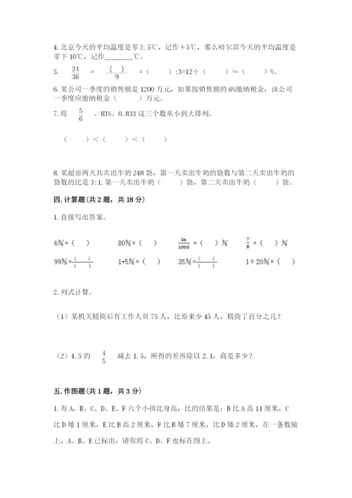 人教版六年级下册数学期末测试卷精品（全优）.docx