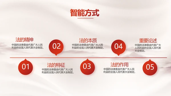八五普法规划法治宣传教育党课学习PPT模板