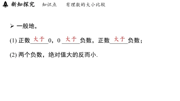 （2024秋季新教材）人教版数学七年级上册1.2.5有理数的大小比较课件（23张PPT)