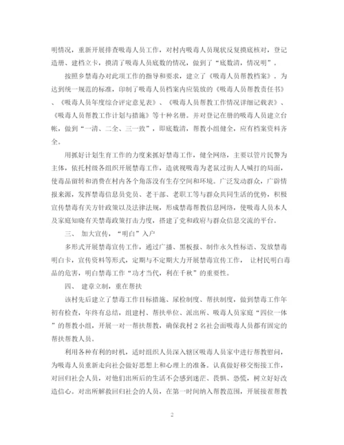 精编之村年禁毒工作计划范本.docx