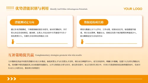橙色商务简约个人发展职业规划PPT模板