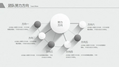 极简灰白年度工作总结报告通用PPT模板