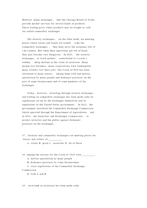 MBA英语模拟试题(DOC-14页).docx