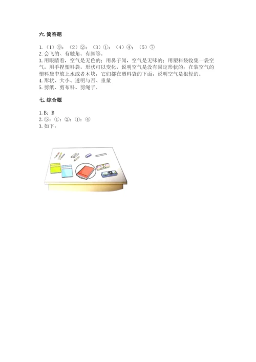 教科版小学科学一年级下册期末测试卷及答案【网校专用】.docx