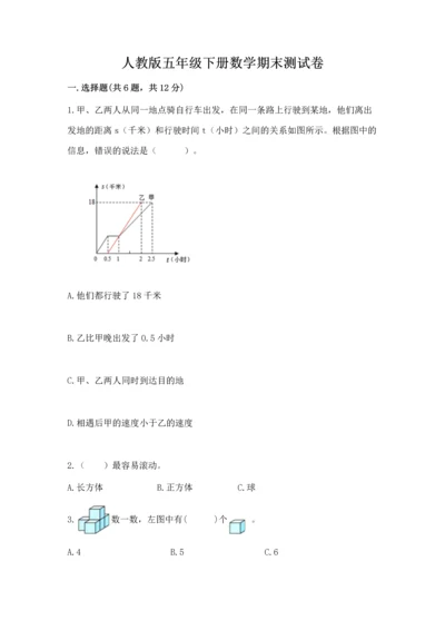 人教版五年级下册数学期末测试卷【轻巧夺冠】.docx